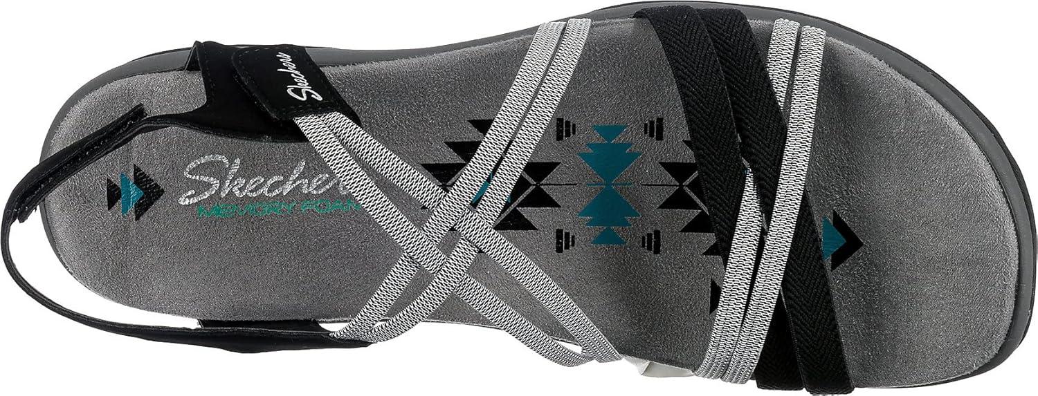 imageSkechers Womens Reggae Slim Takes Two SandalBlackCharcoal