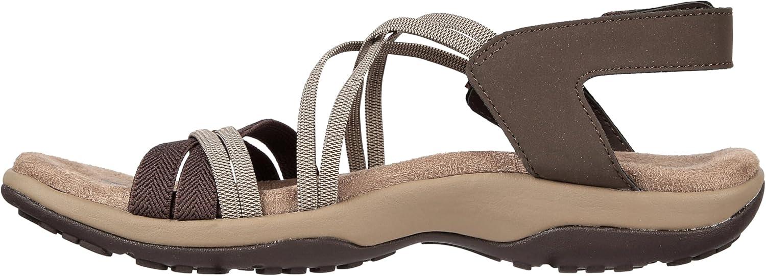 imageSkechers Womens Reggae Slim Takes Two SandalChocolate