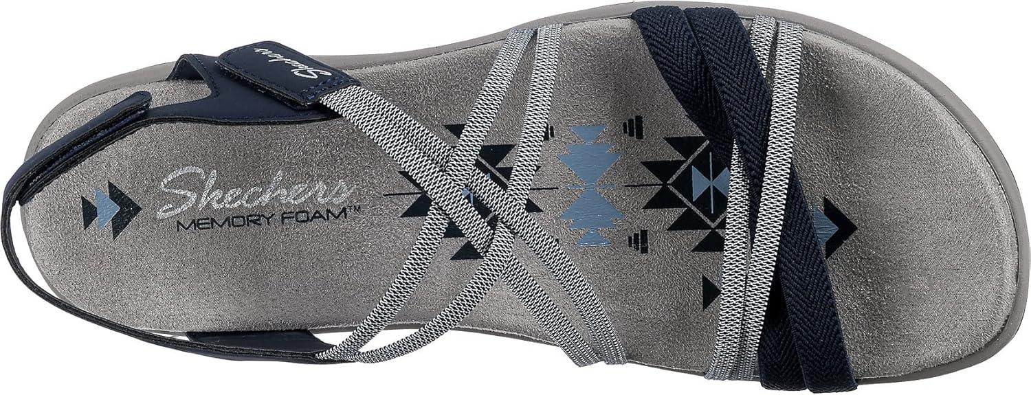 imageSkechers Womens Reggae Slim Takes Two SandalNavy