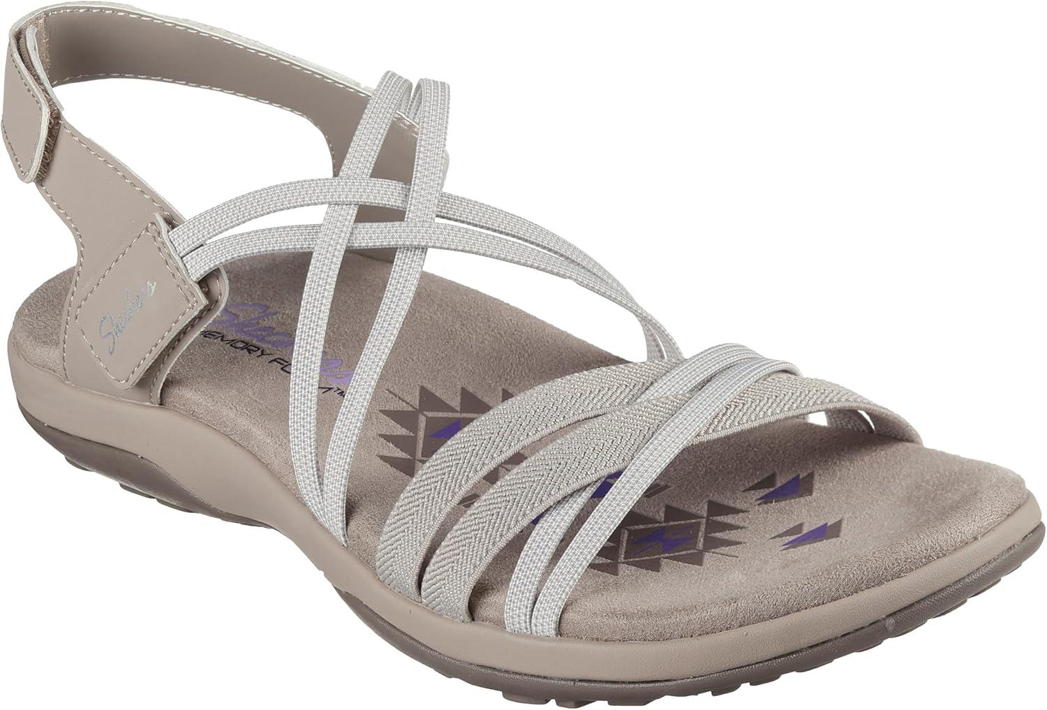 imageSkechers Womens Reggae Slim Takes Two SandalTaupe