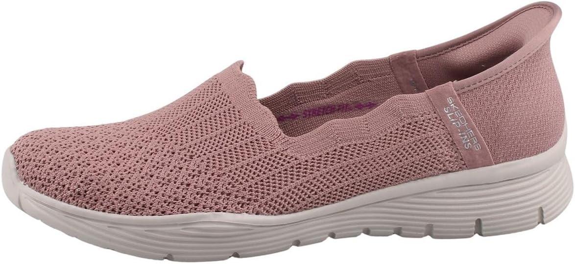 imageSkechers Womens Seager Believe It Hands Free SlipinsMauve Knit