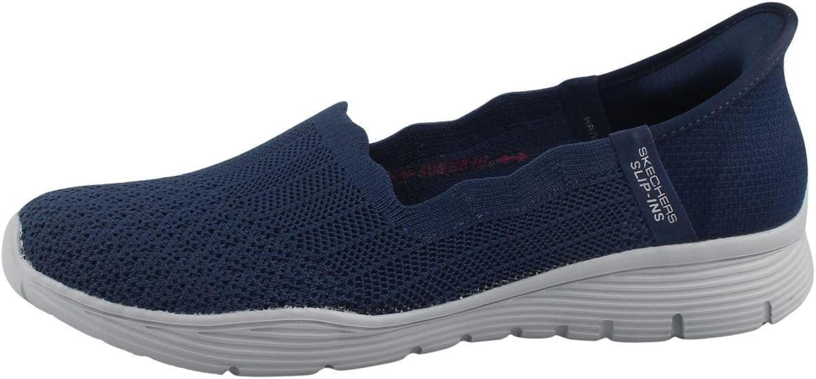 imageSkechers Womens Seager Believe It Hands Free SlipinsNavy Knit