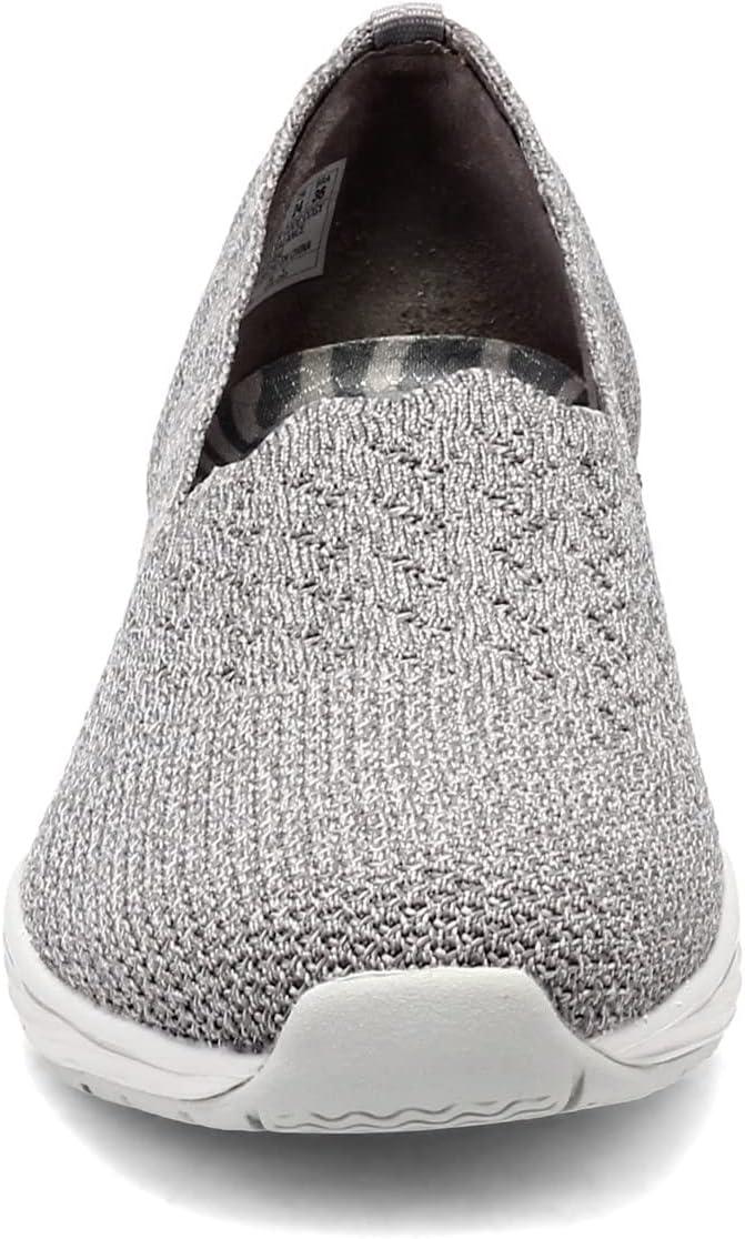 imageSkechers Womens Seager Stat Scalloped Collar Engineered SkechKnit Slipon Classic FitCharcoalGrey