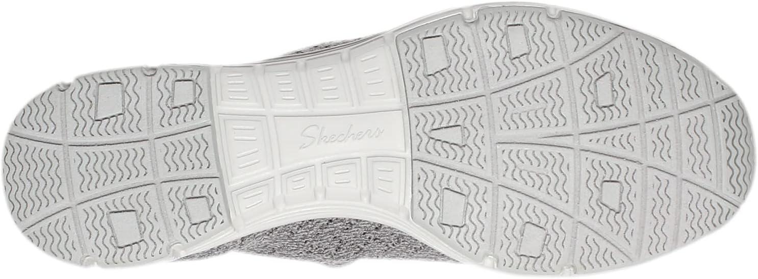 imageSkechers Womens Seager Stat Scalloped Collar Engineered SkechKnit Slipon Classic FitCharcoalGrey