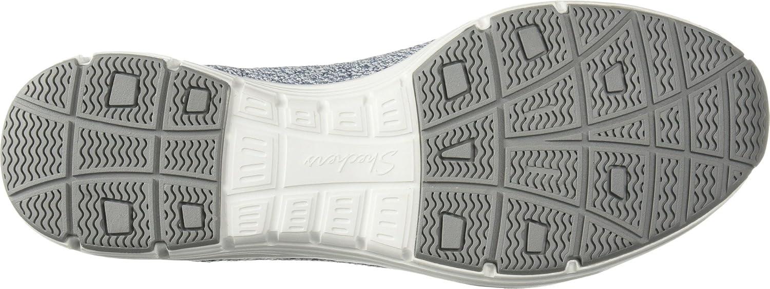 imageSkechers Womens Seager Stat Scalloped Collar Engineered SkechKnit Slipon Classic FitLight Blue