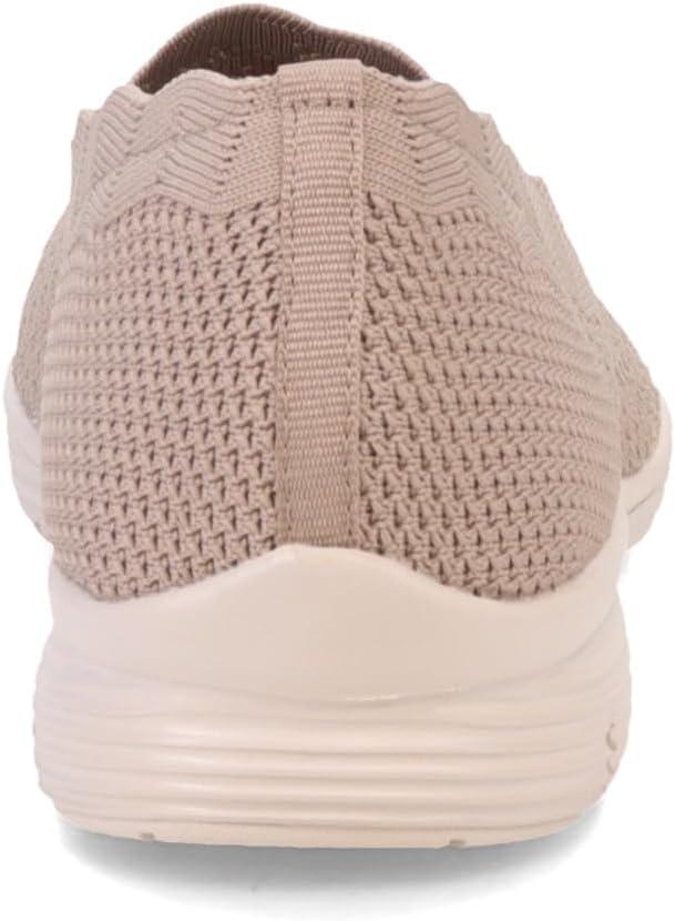 imageSkechers Womens Seager Stat Scalloped Collar Engineered SkechKnit Slipon Classic FitTaupe