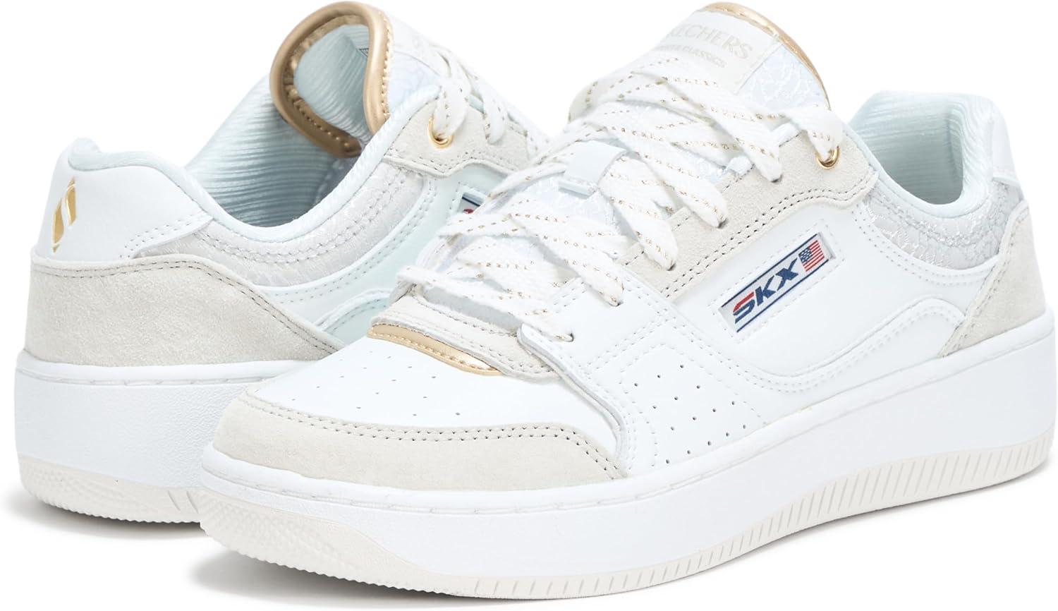 imageSkechers Womens Sport Court 20Metallic BreaWhiteGray