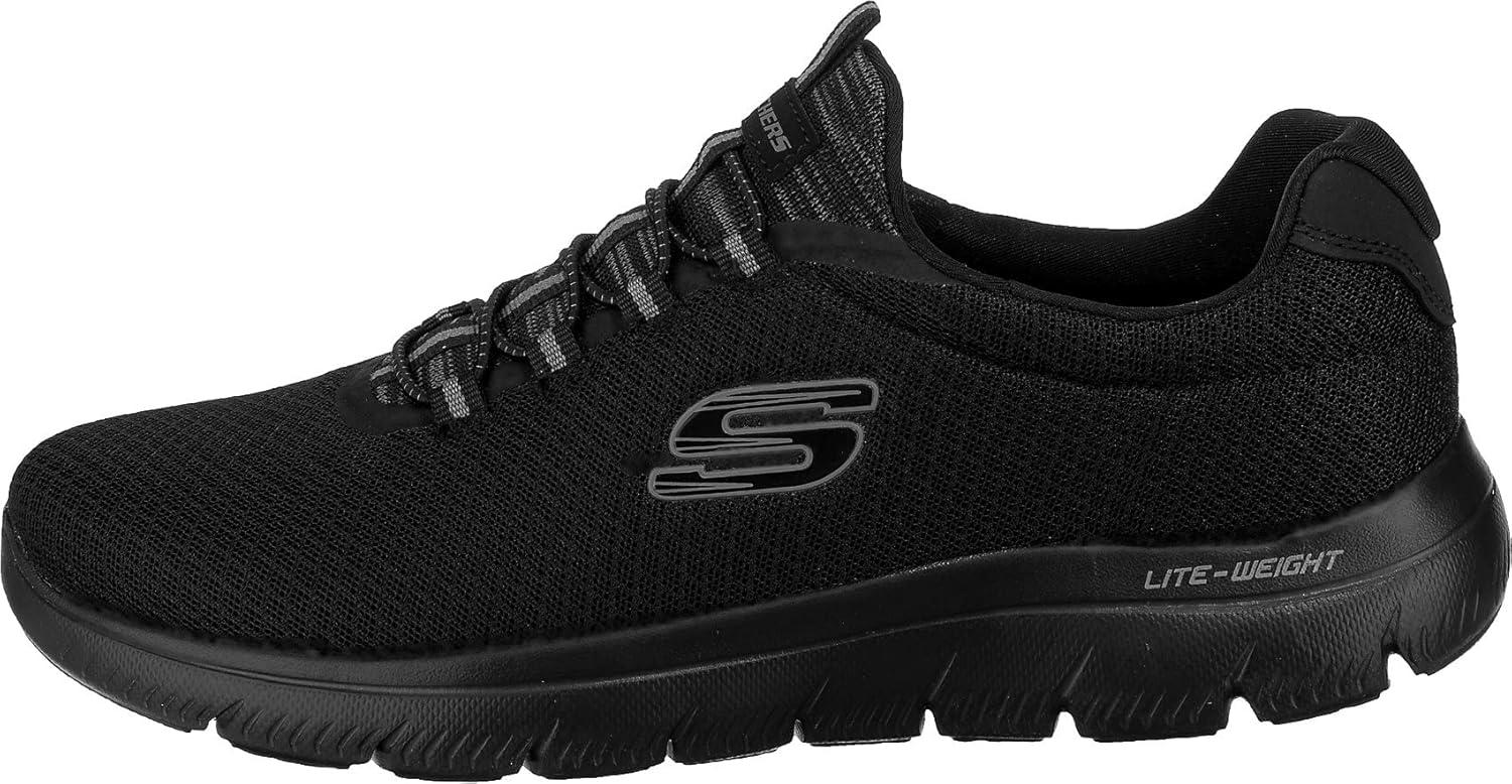 imageSkechers Womens Summits Quick Getaway SneakerBlack Mesh Trim