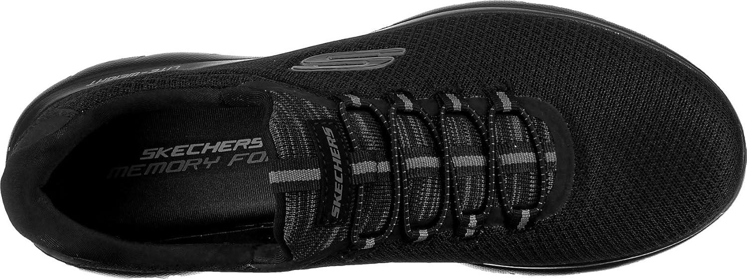 imageSkechers Womens Summits Quick Getaway SneakerBlack Mesh Trim