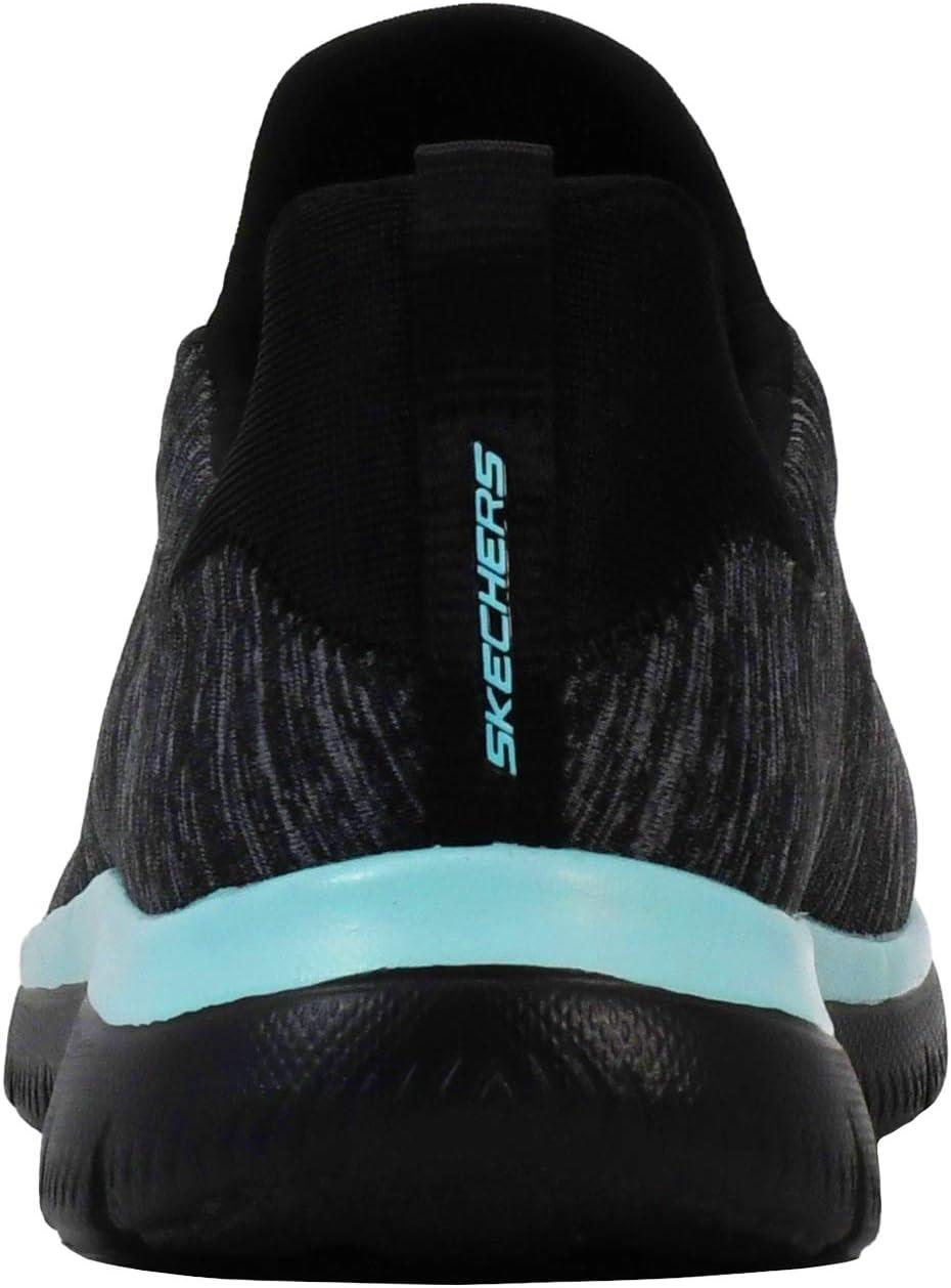 imageSkechers Womens Summits Quick Getaway SneakerBlackAqua