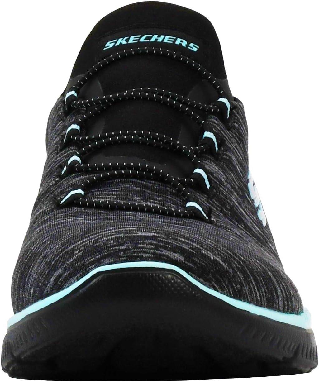 imageSkechers Womens Summits Quick Getaway SneakerBlackAqua
