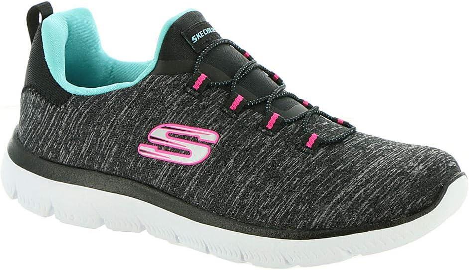imageSkechers Womens Summits Quick Getaway SneakerBlackLight Blue