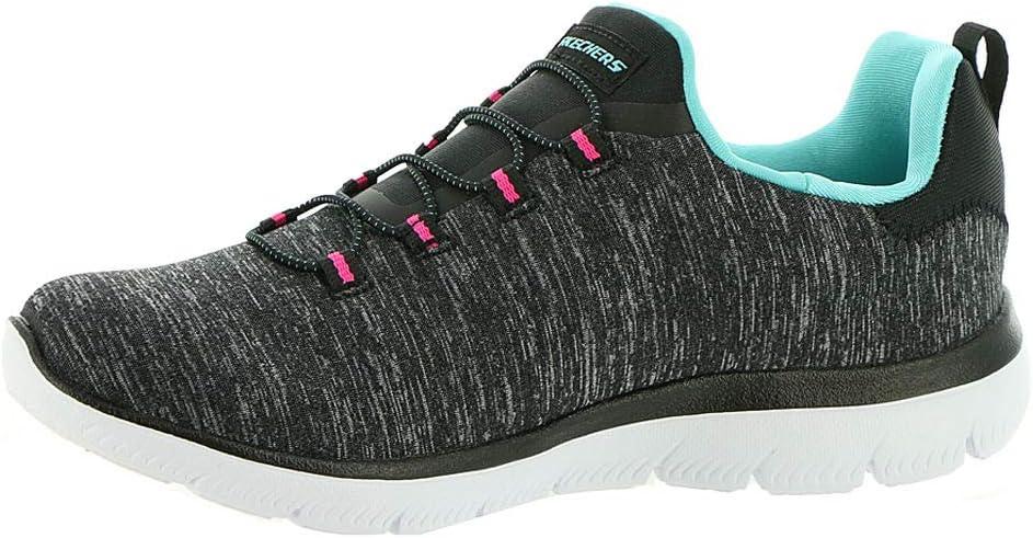 imageSkechers Womens Summits Quick Getaway SneakerBlackLight Blue