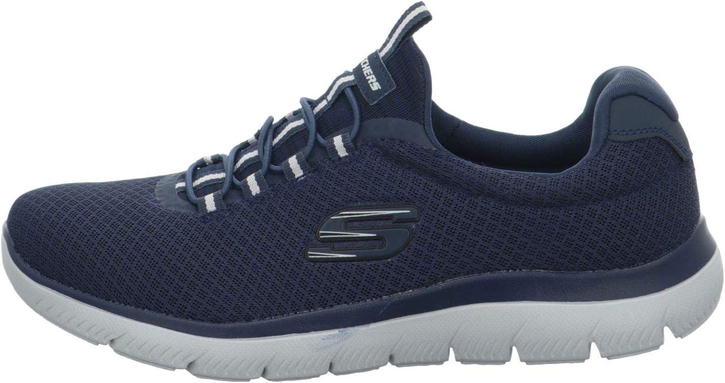imageSkechers Womens Summits Quick Getaway SneakerBlue Navy MeshTrim Nvy