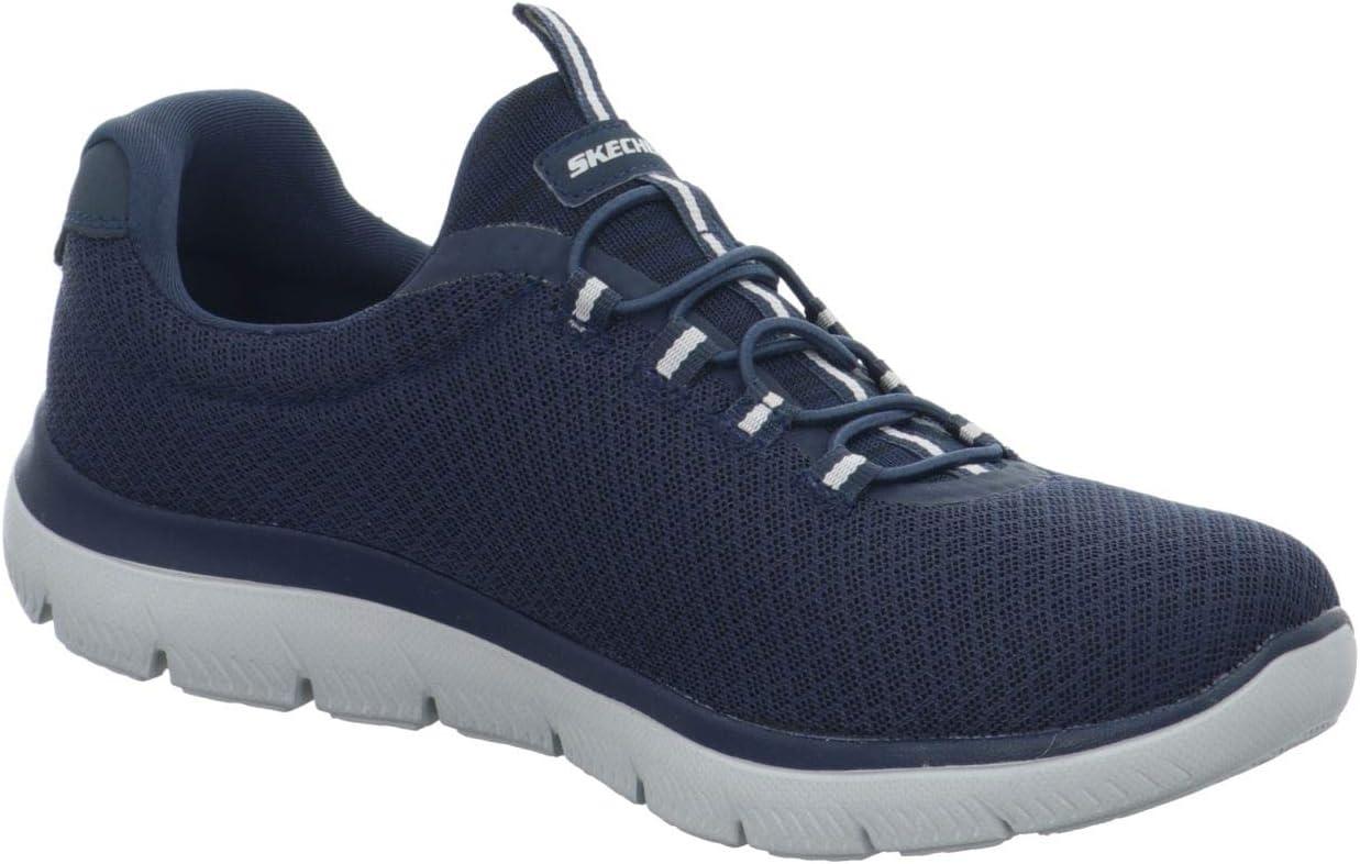imageSkechers Womens Summits Quick Getaway SneakerBlue Navy MeshTrim Nvy