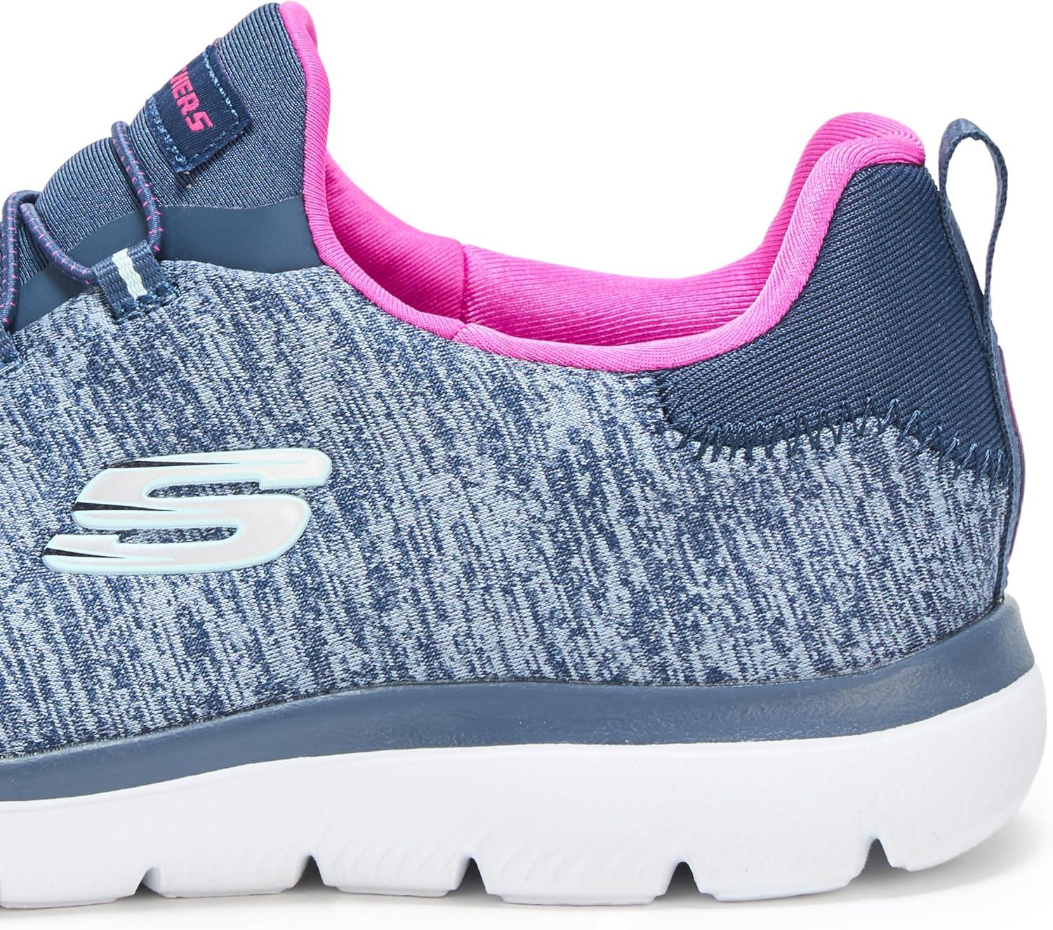 imageSkechers Womens Summits Quick Getaway SneakerBlueHot Pink