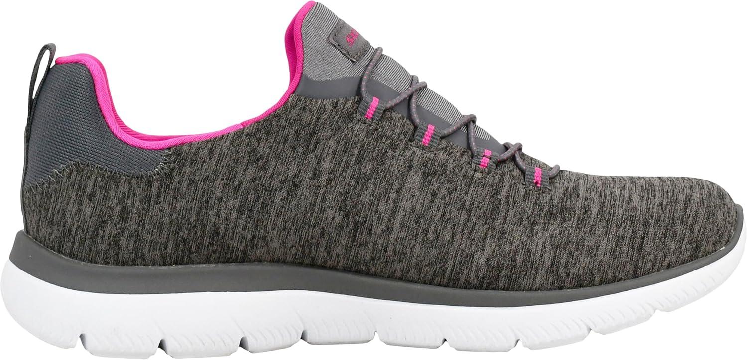 imageSkechers Womens Summits Quick Getaway SneakerCharcoalHot Pink
