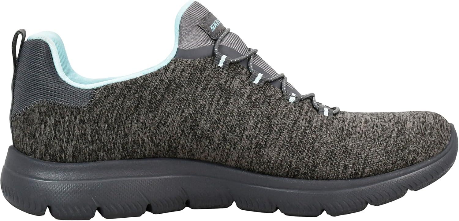 imageSkechers Womens Summits Quick Getaway SneakerCharcoalLight Blue