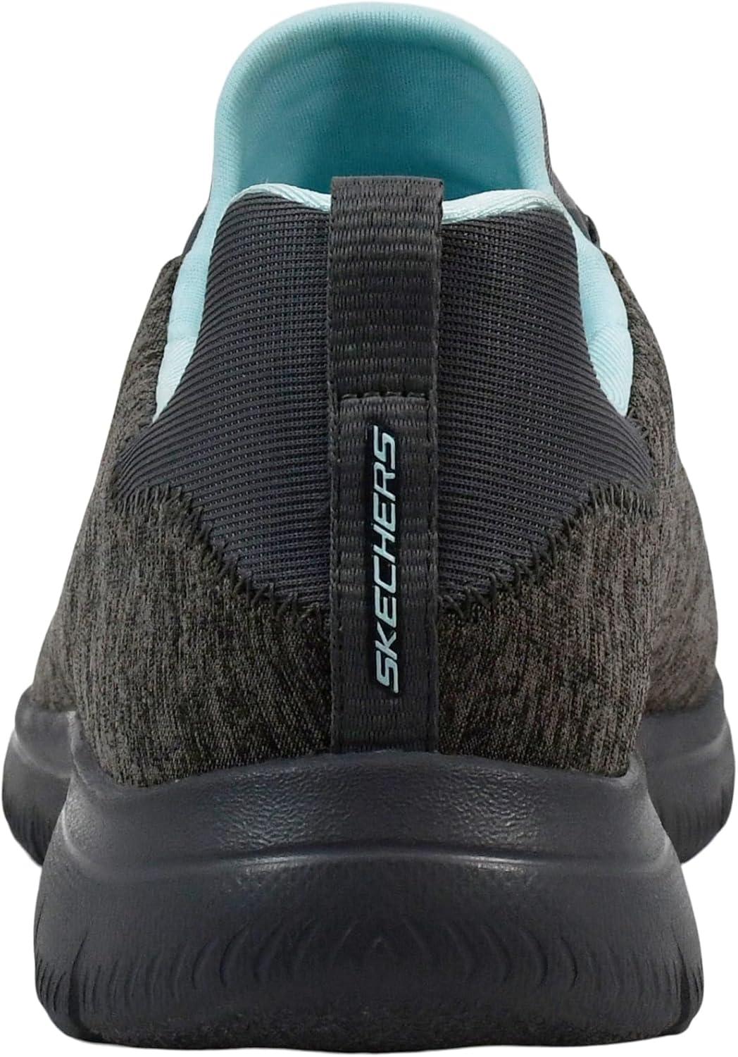 imageSkechers Womens Summits Quick Getaway SneakerCharcoalLight Blue