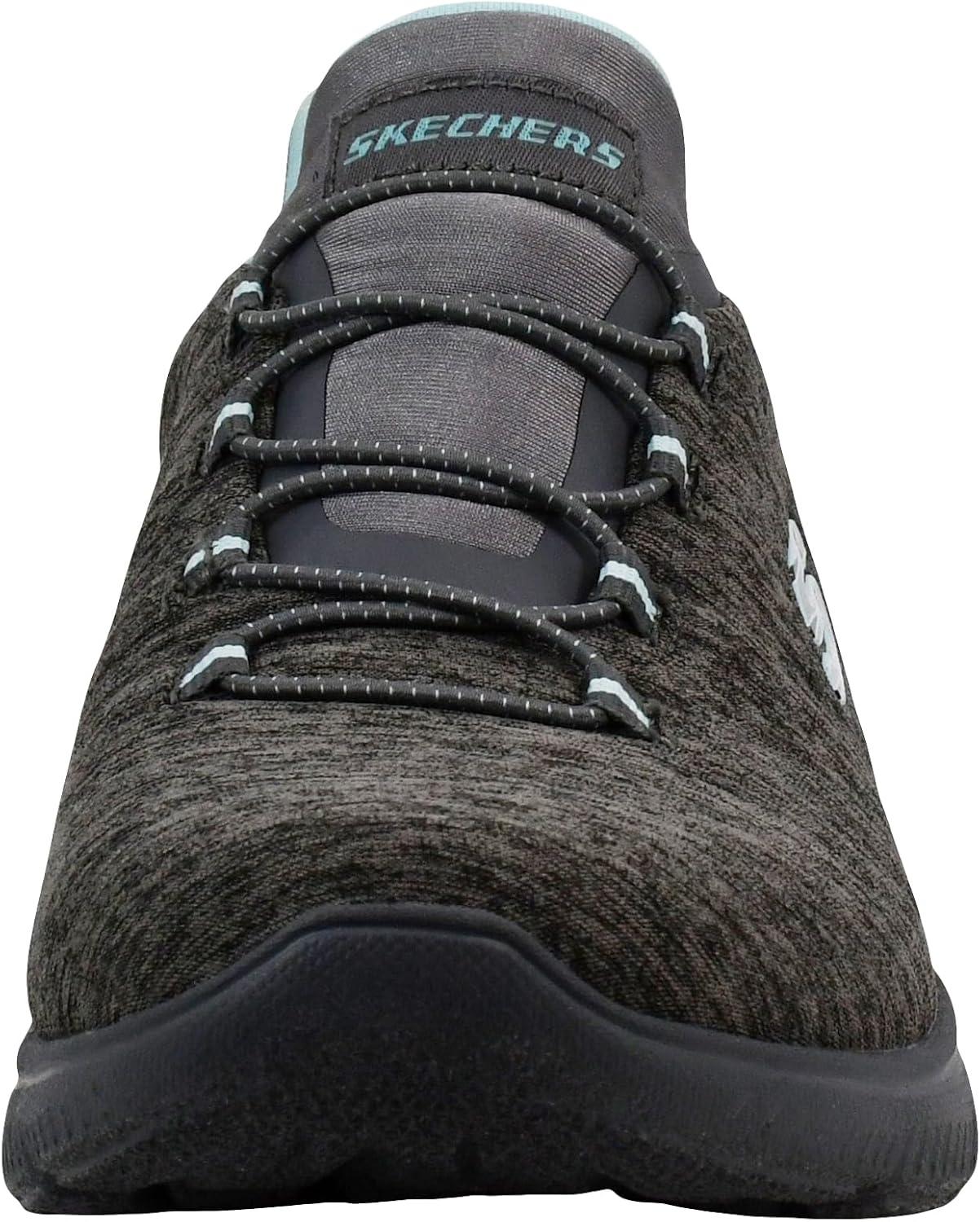imageSkechers Womens Summits Quick Getaway SneakerCharcoalLight Blue