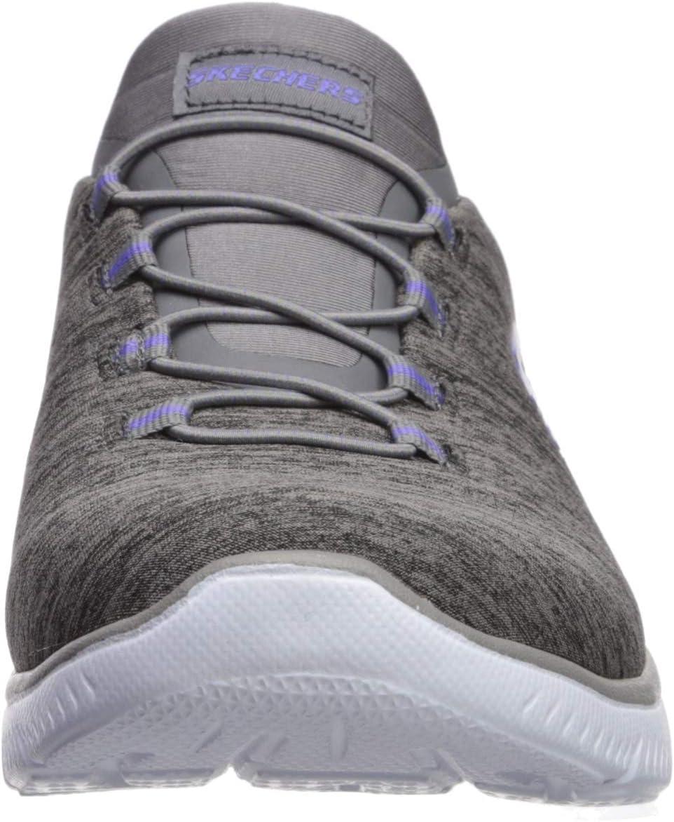 imageSkechers Womens Summits Quick Getaway SneakerCharcoalPurple