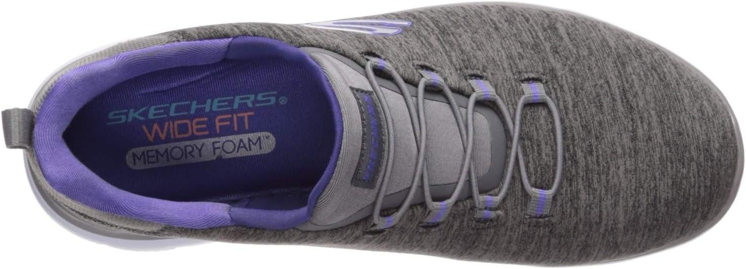 imageSkechers Womens Summits Quick Getaway SneakerCharcoalPurple