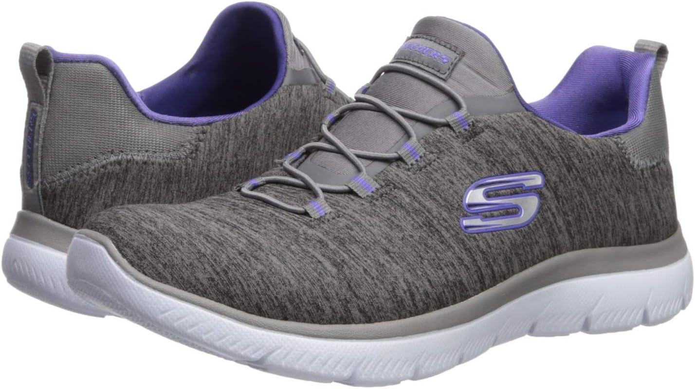 imageSkechers Womens Summits Quick Getaway SneakerCharcoalPurple