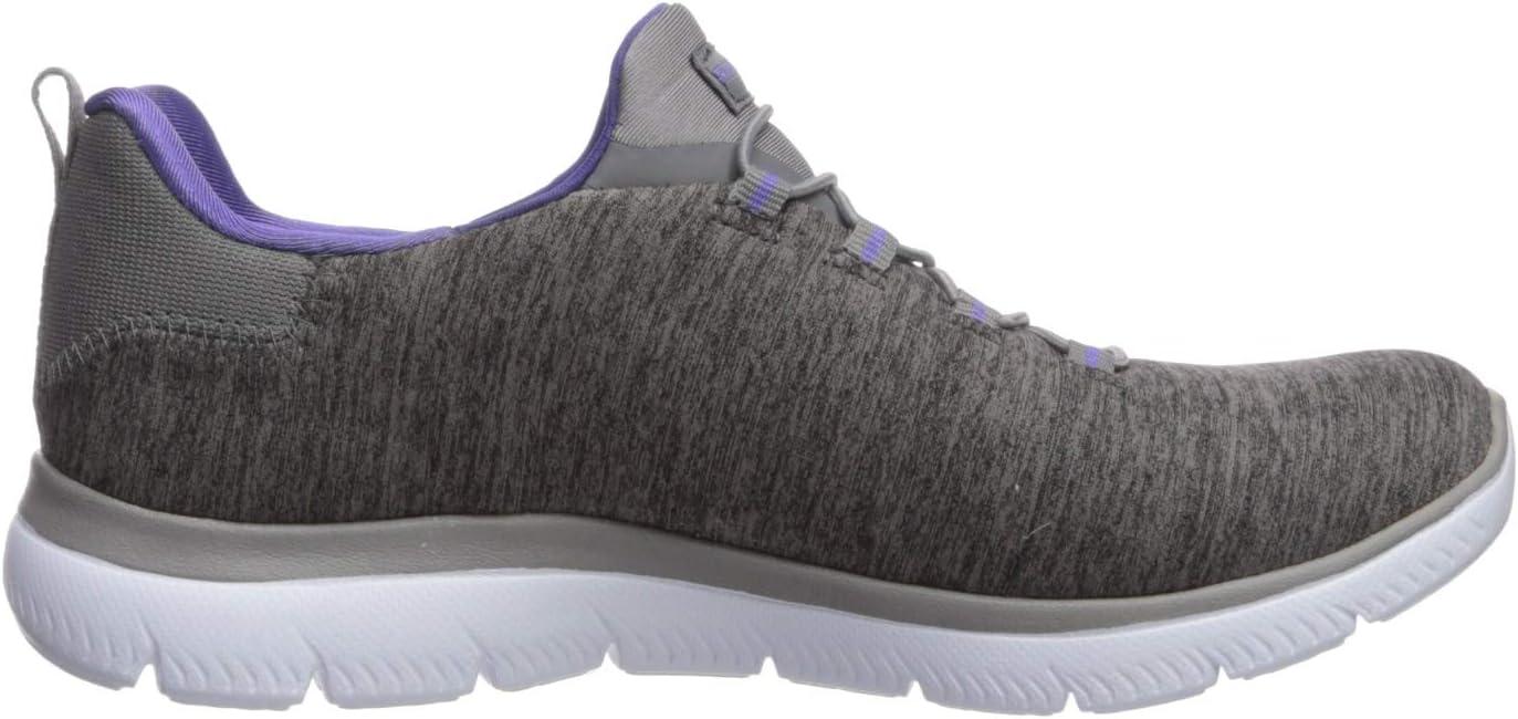 imageSkechers Womens Summits Quick Getaway SneakerCharcoalPurple