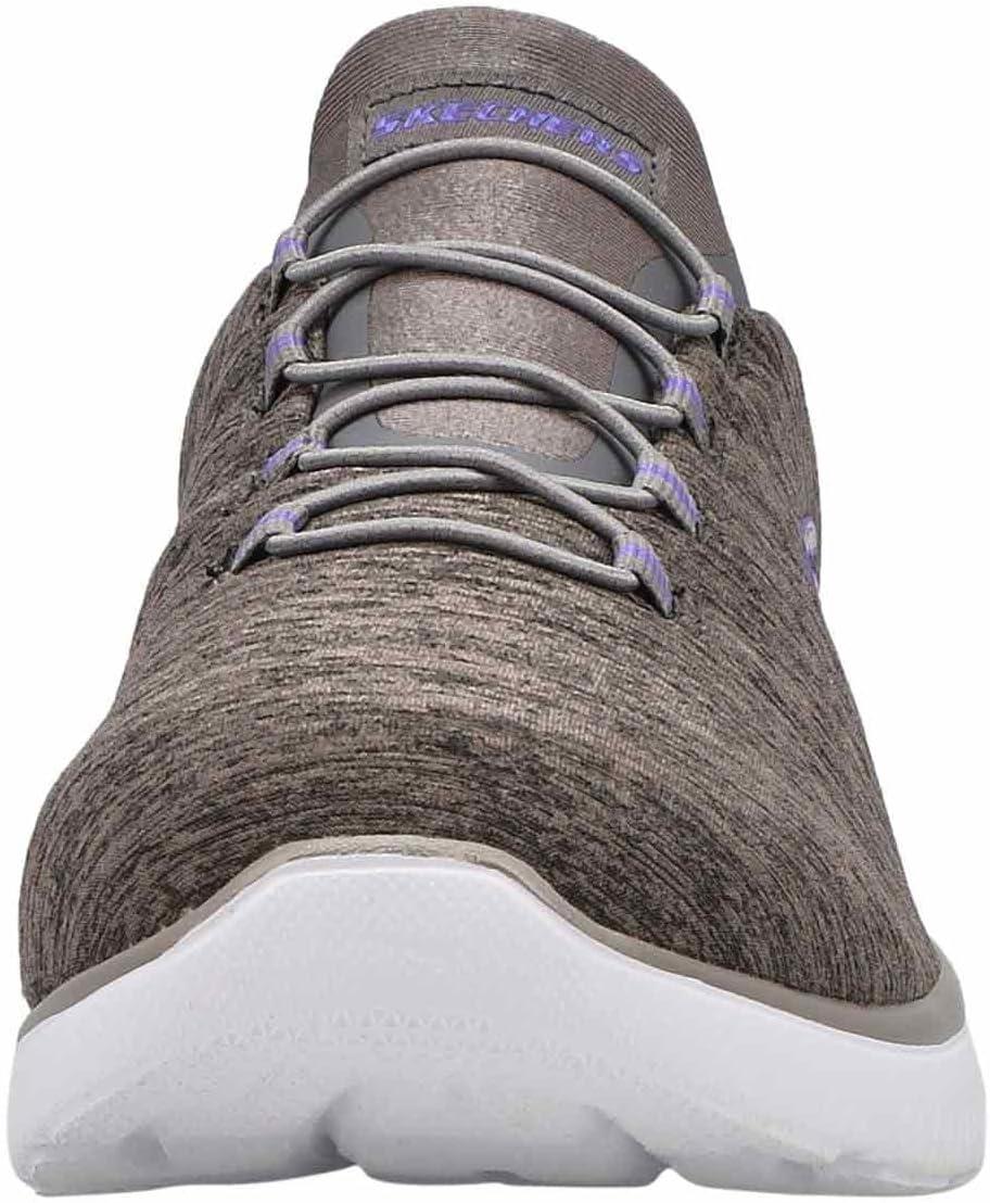 imageSkechers Womens Summits Quick Getaway SneakerCharcoalViolet