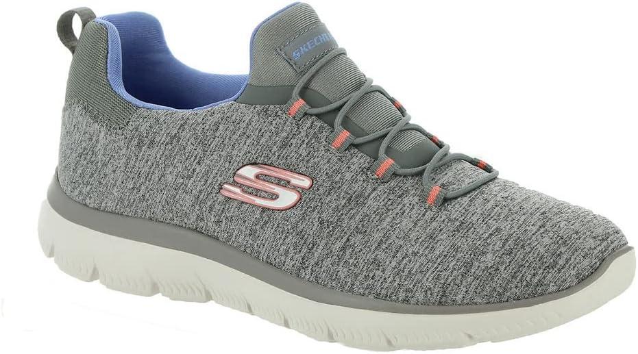imageSkechers Womens Summits Quick Getaway SneakerGrayBlue