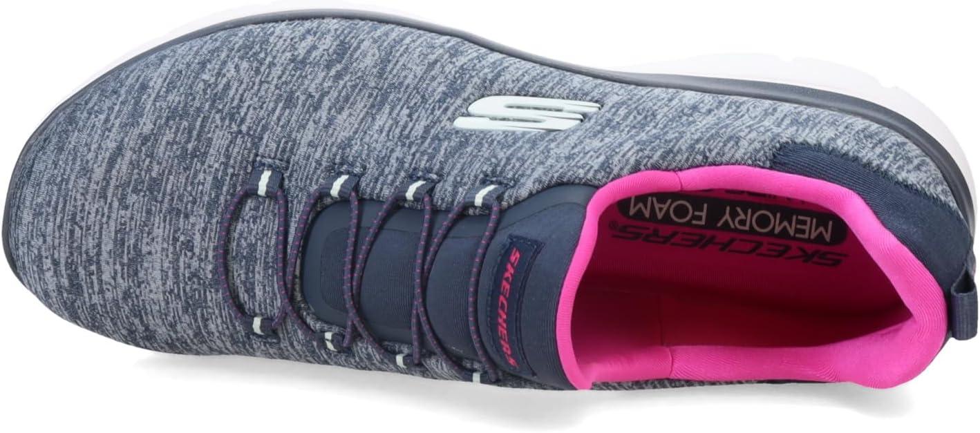 imageSkechers Womens Summits Quick Getaway SneakerGrey Navy Pink