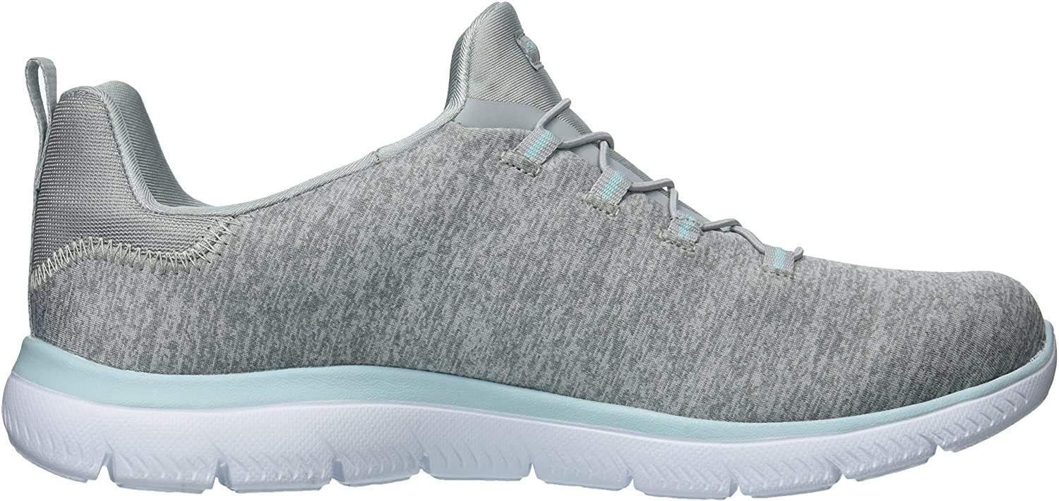 imageSkechers Womens Summits Quick Getaway SneakerLight Grey Aqua