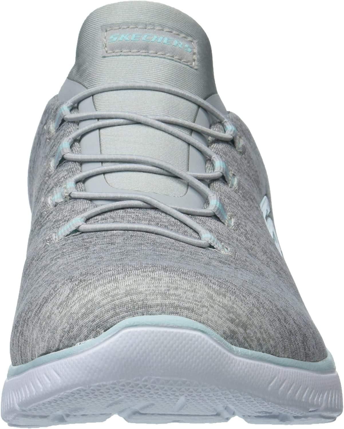 imageSkechers Womens Summits Quick Getaway SneakerLight Grey Aqua