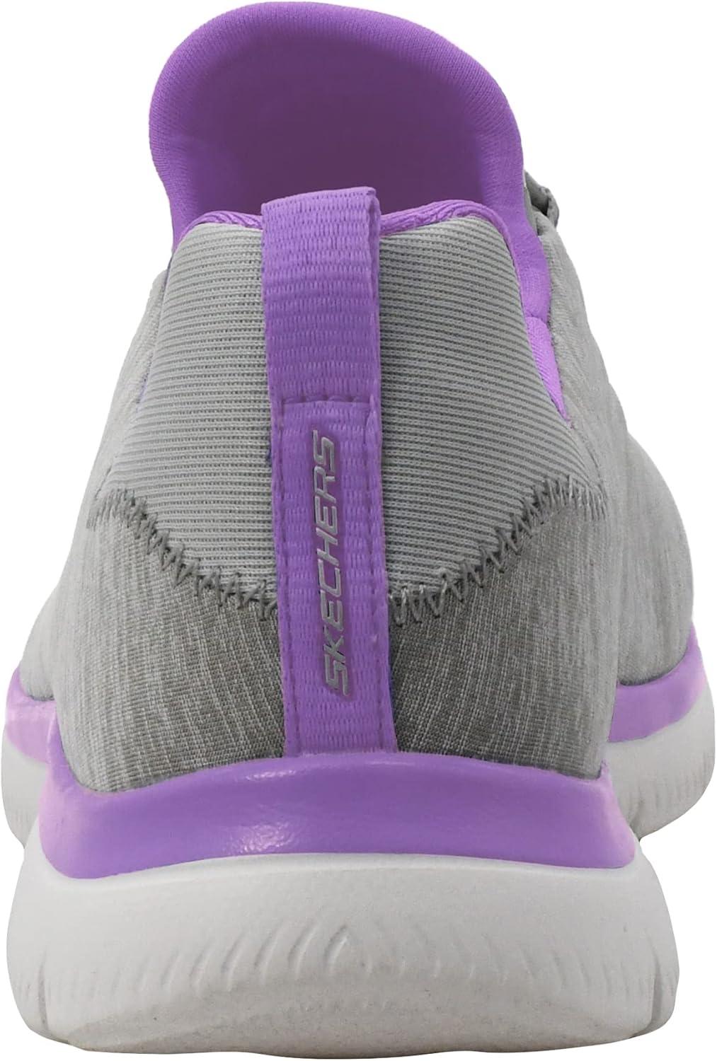 imageSkechers Womens Summits Quick Getaway SneakerLight GreyPurple