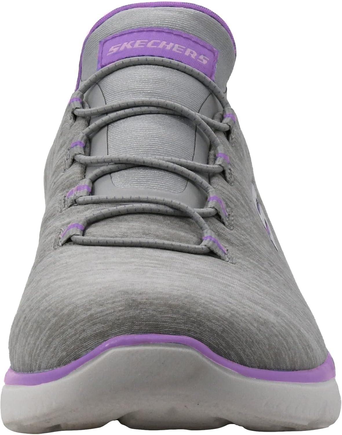 imageSkechers Womens Summits Quick Getaway SneakerLight GreyPurple