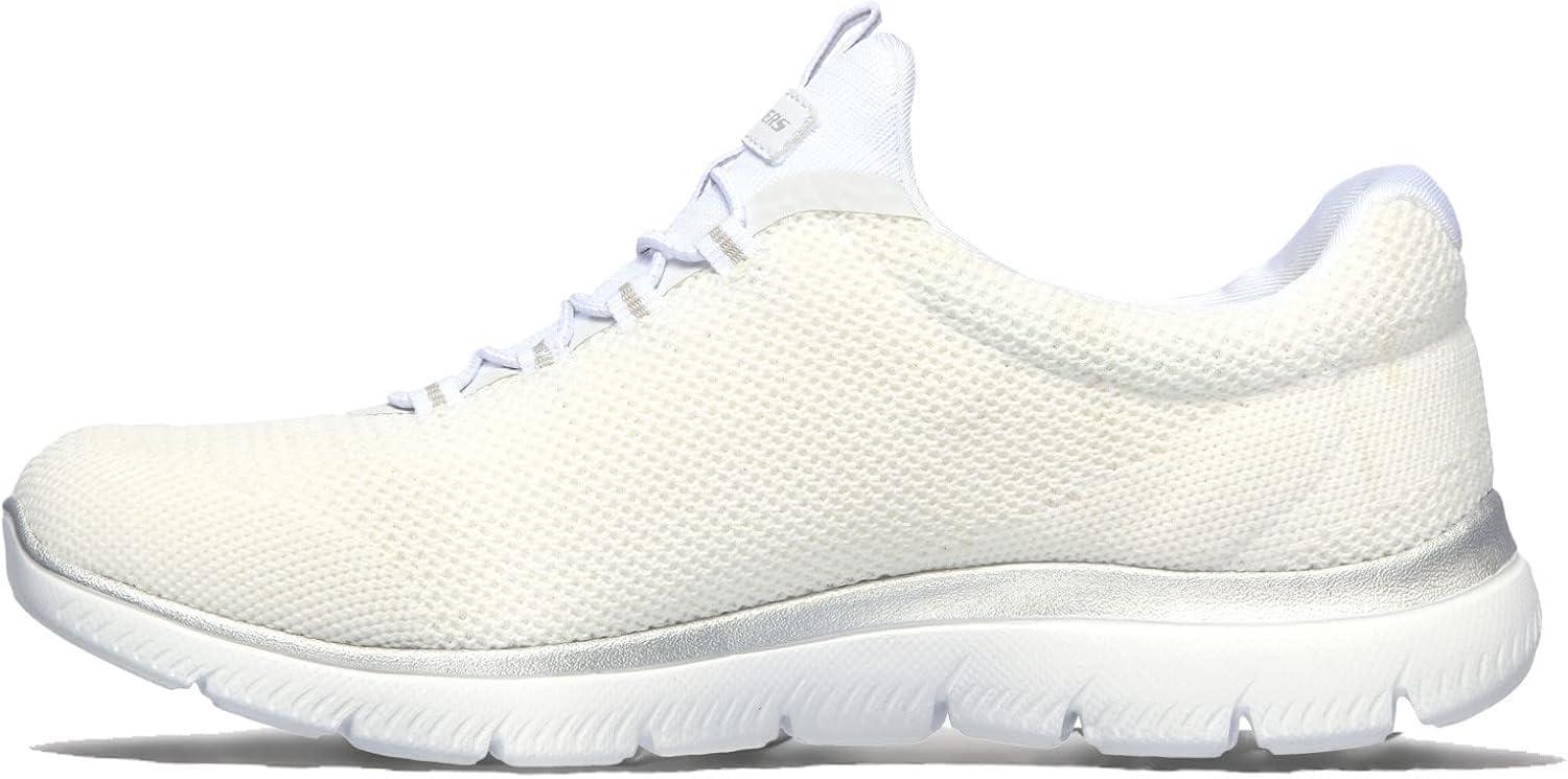 imageSkechers Womens Summits Quick Getaway SneakerWhite Silver
