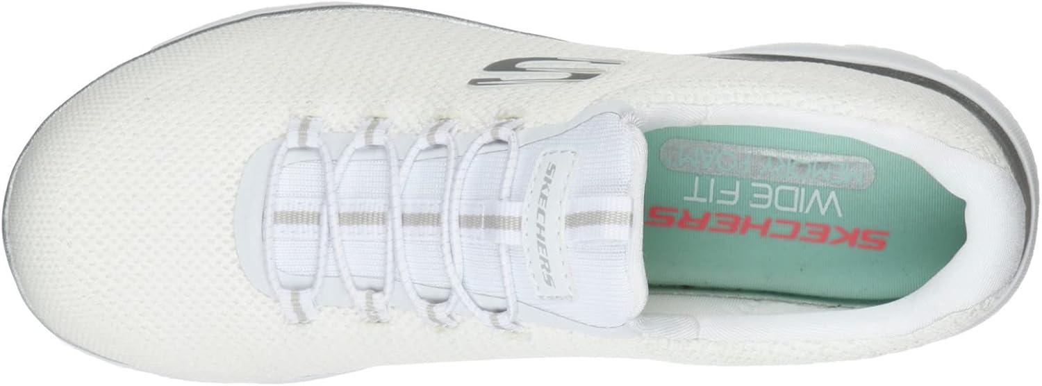 imageSkechers Womens Summits Quick Getaway SneakerWhite Silver