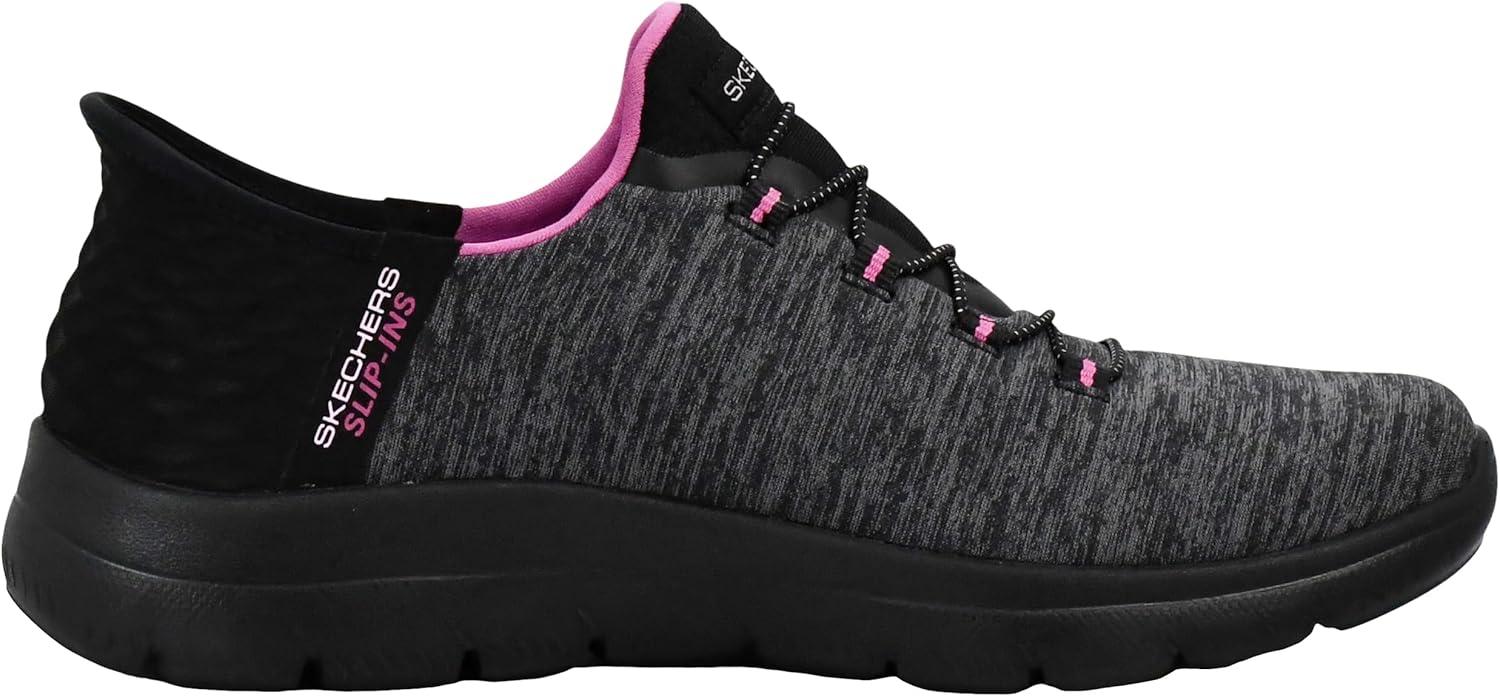 imageSkechers Womens Summits Dazzling Haze Hands Free Slip In SneakersBlackPink