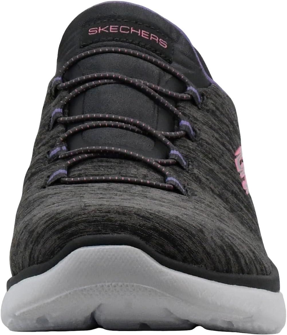 imageSkechers Womens Summits Dazzling Haze Hands Free Slip In SneakersCharcoalPurple
