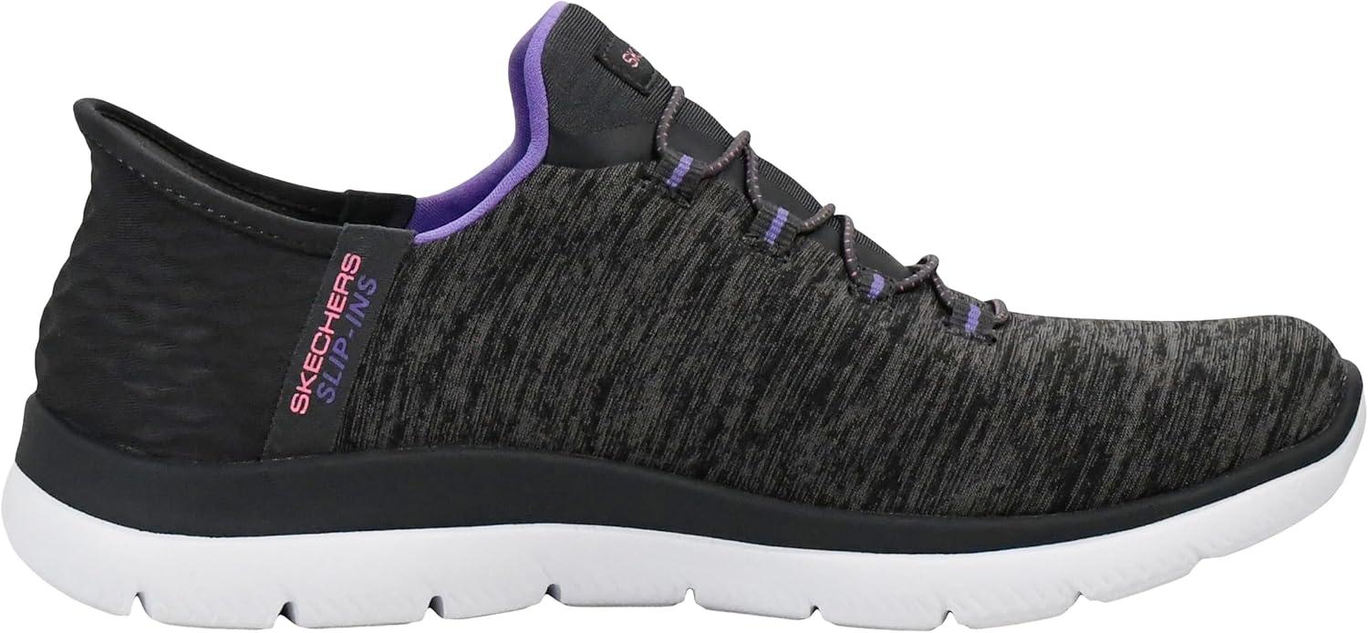 imageSkechers Womens Summits Dazzling Haze Hands Free Slip In SneakersCharcoalPurple
