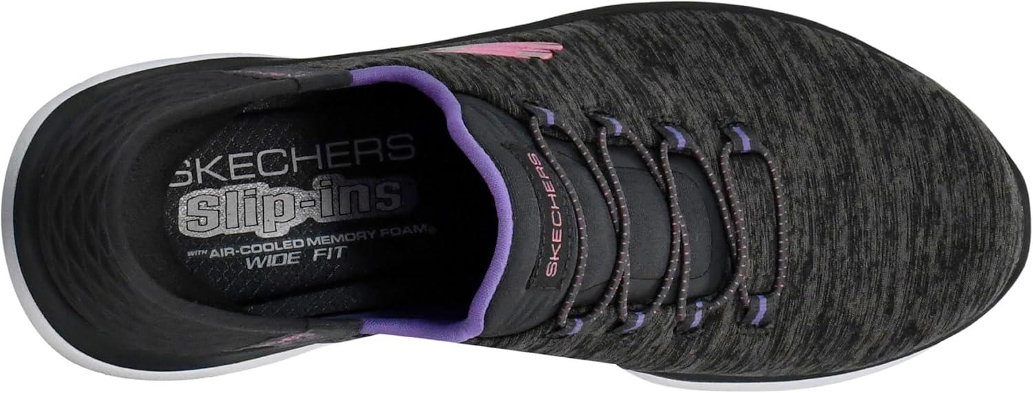 imageSkechers Womens Summits Dazzling Haze Hands Free Slip In SneakersCharcoalPurple