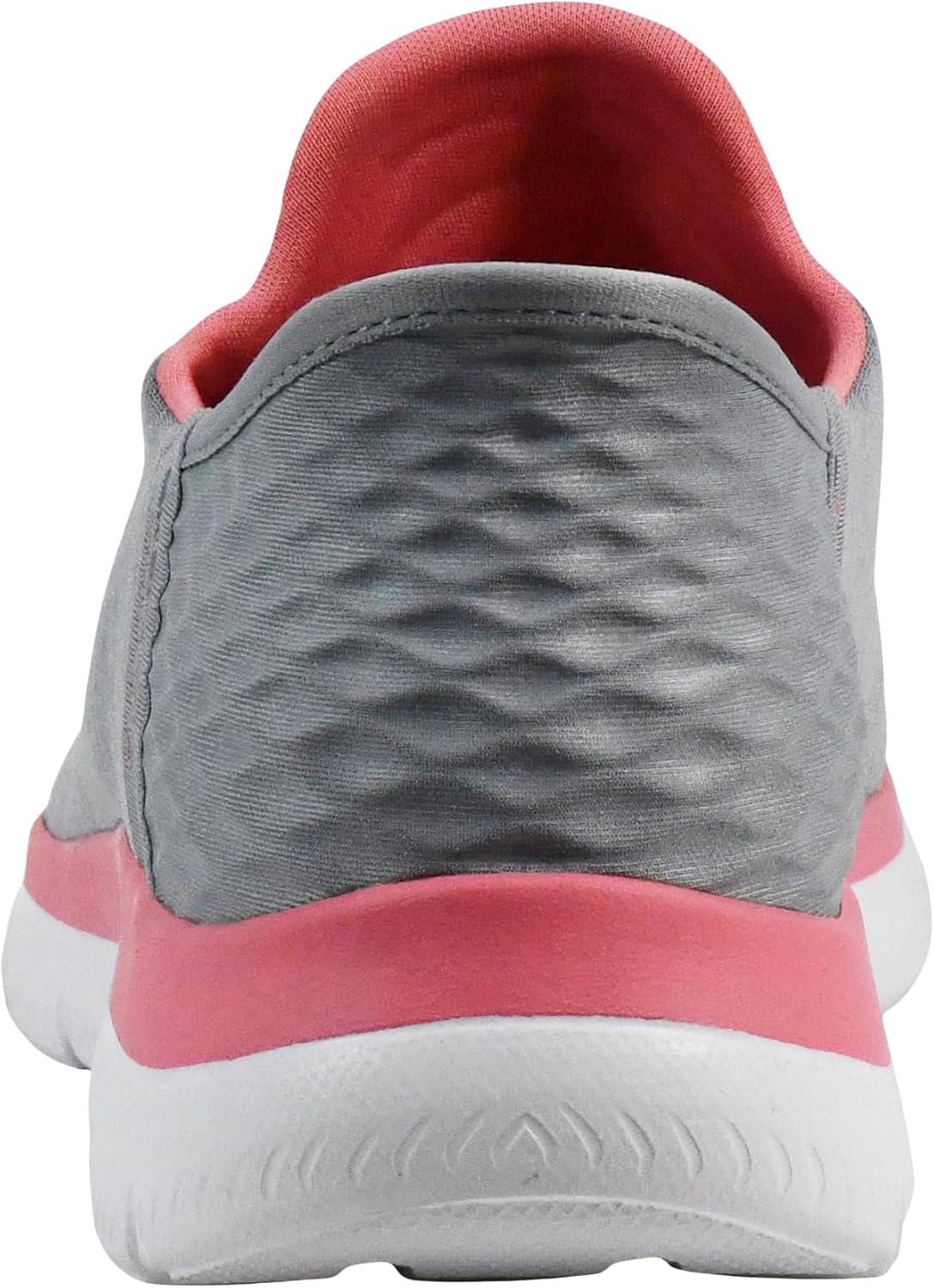 imageSkechers Womens Summits Dazzling Haze Hands Free Slip In SneakersGreyPink