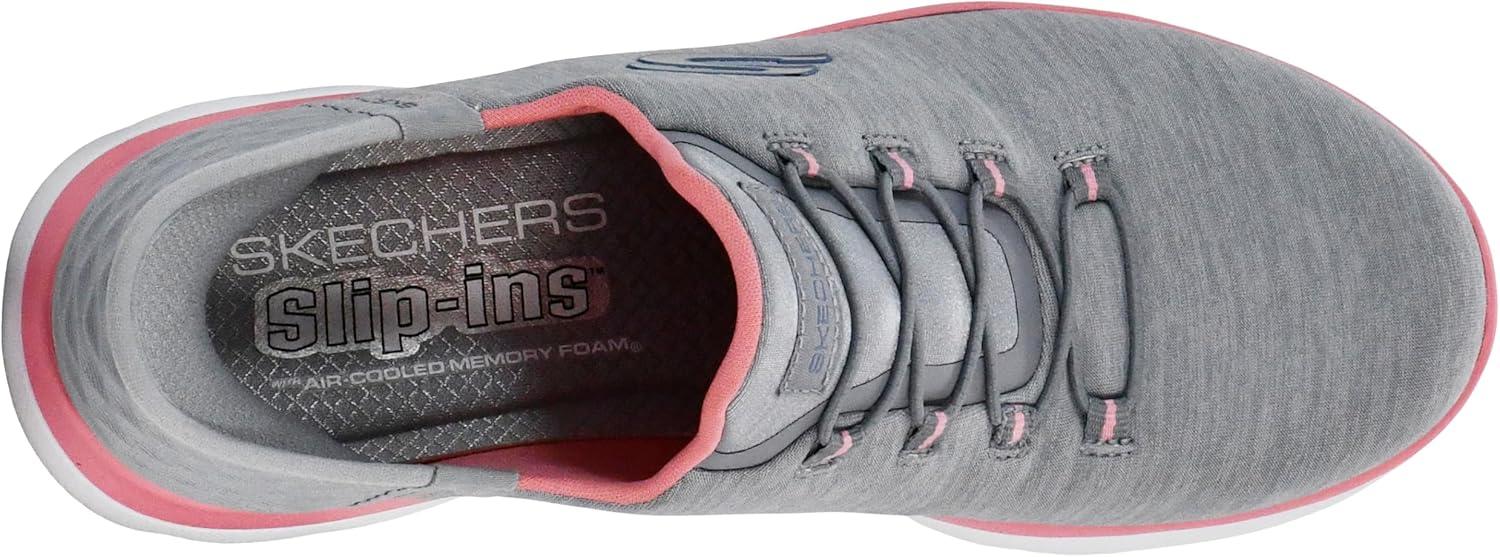 imageSkechers Womens Summits Dazzling Haze Hands Free Slip In SneakersGreyPink