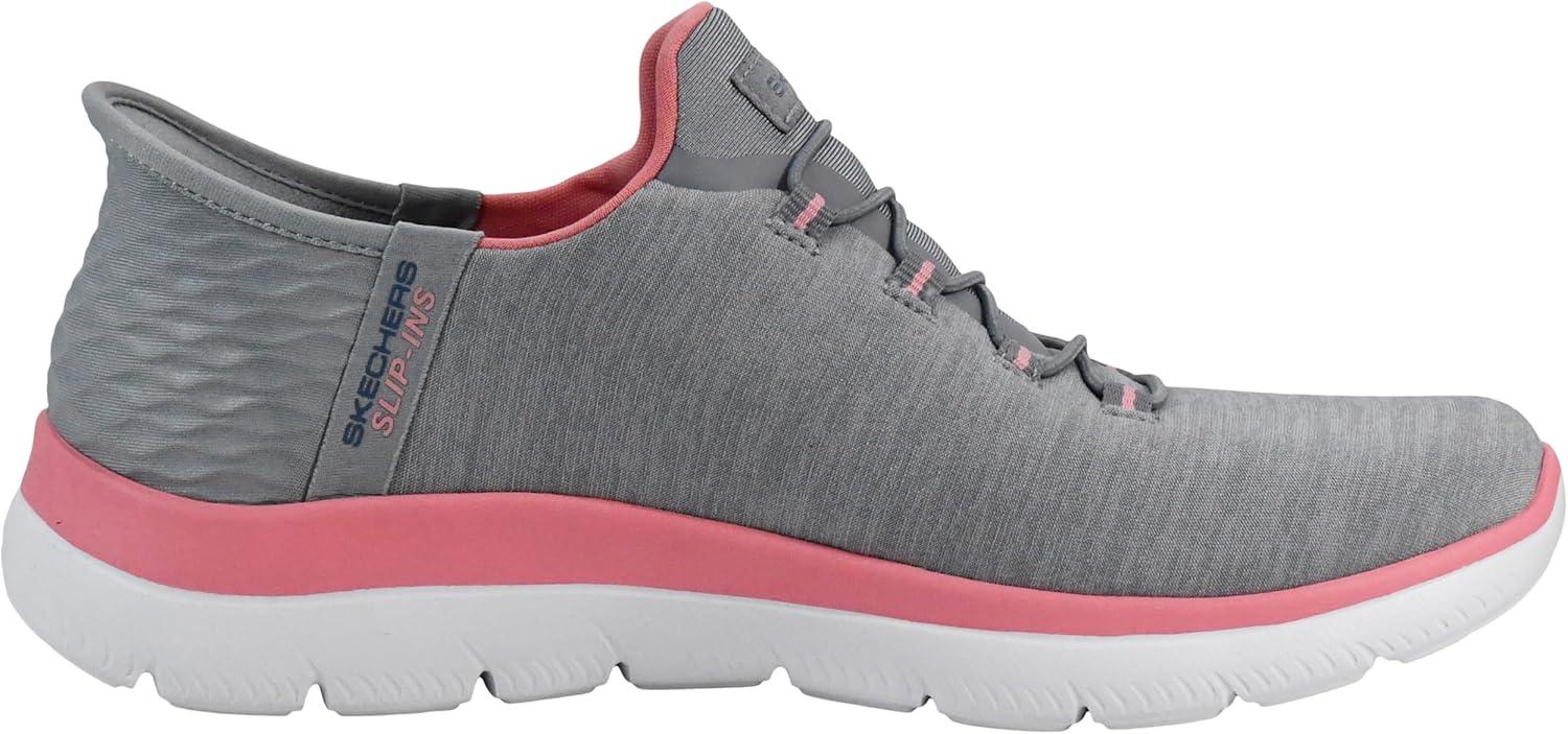 imageSkechers Womens Summits Dazzling Haze Hands Free Slip In SneakersGreyPink