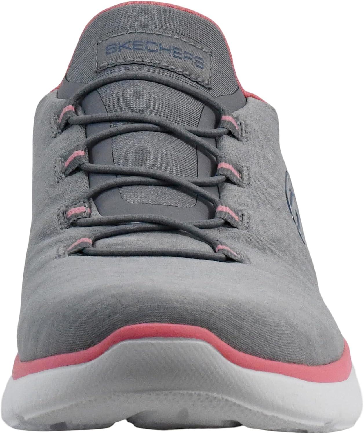 imageSkechers Womens Summits Dazzling Haze Hands Free Slip In SneakersGreyPink