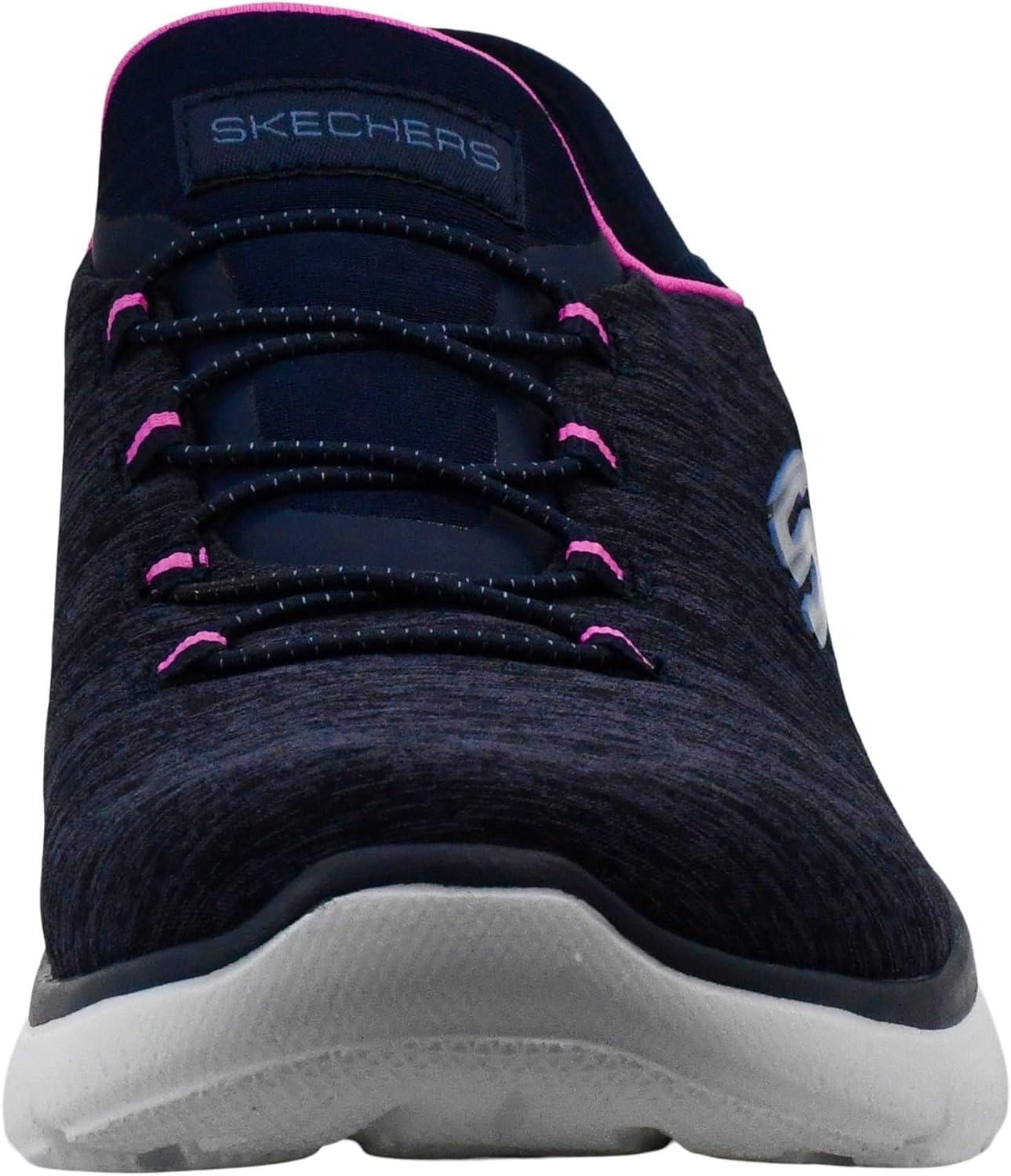 imageSkechers Womens Summits Dazzling Haze Hands Free Slip In SneakersNavyHot Pink