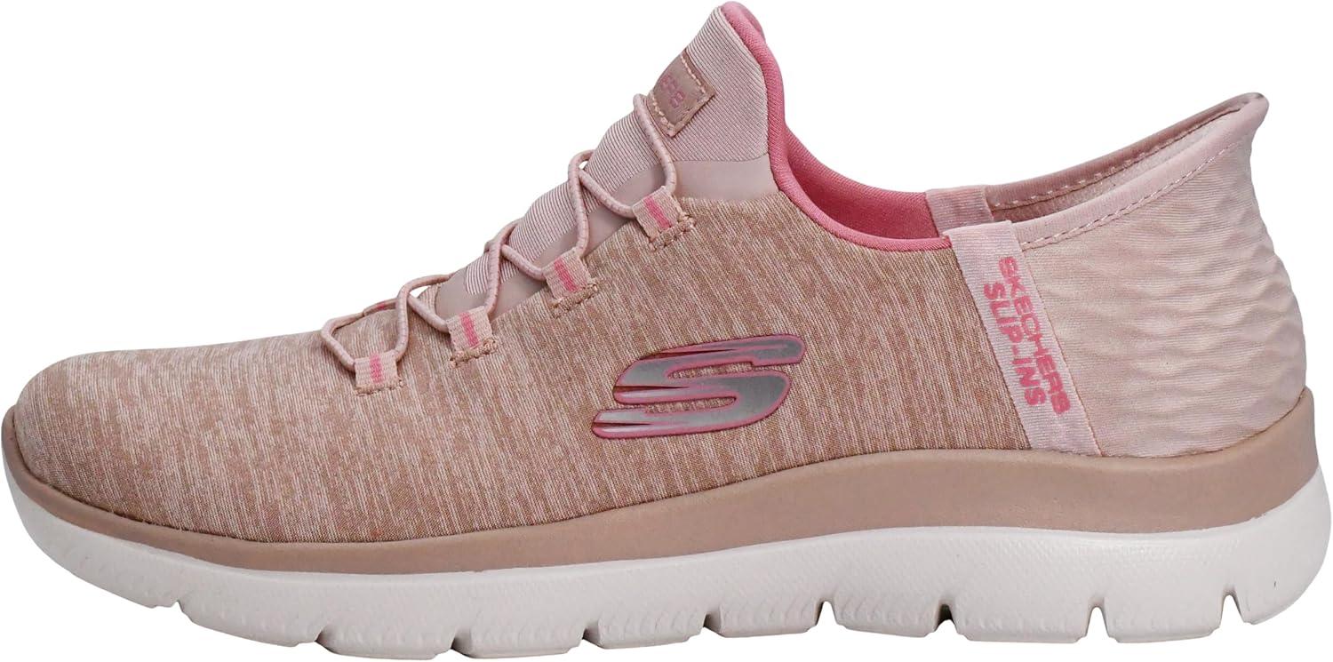 imageSkechers Womens Summits Dazzling Haze Hands Free Slip In SneakersRose
