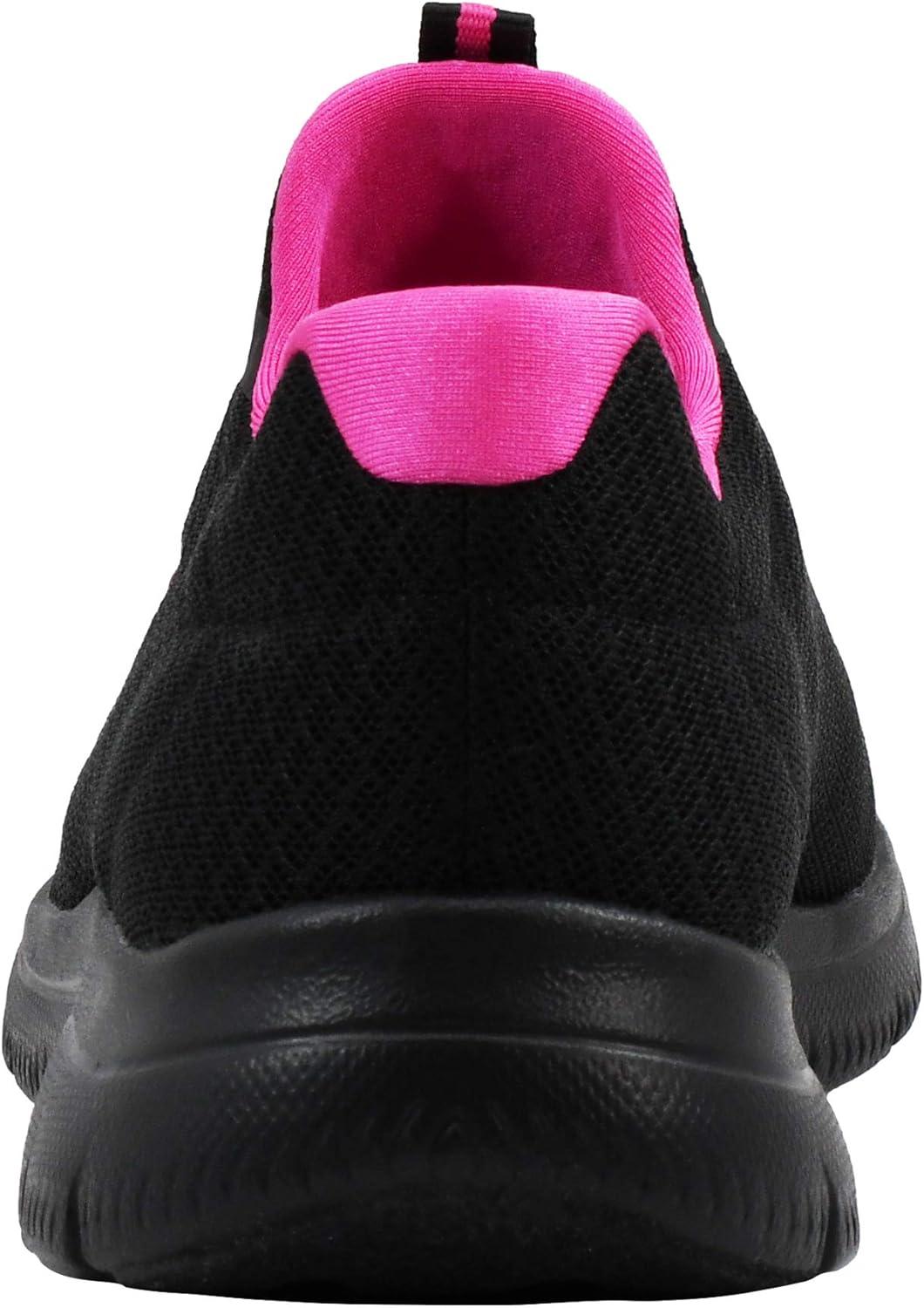 imageSkechers Womens Summits SneakerBlackFuchsia