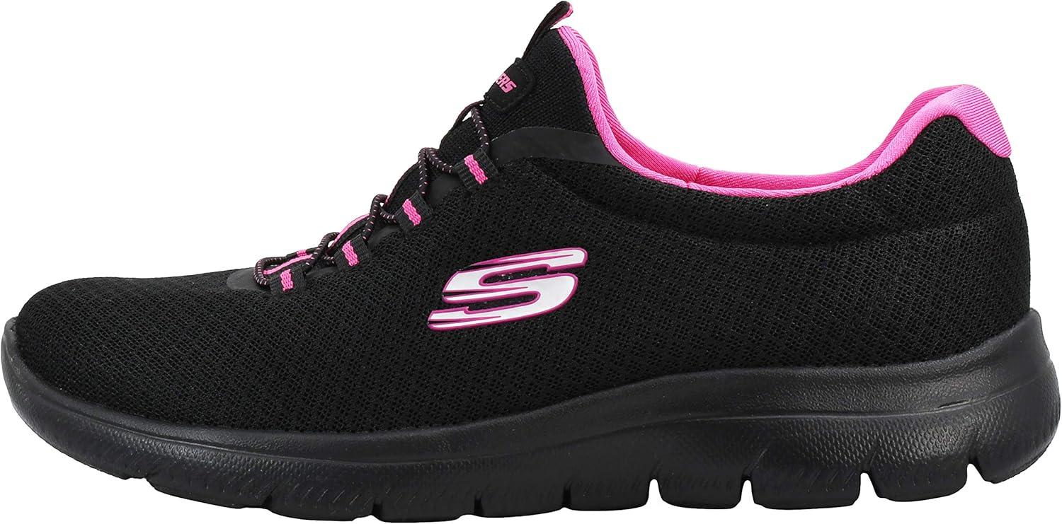 imageSkechers Womens Summits SneakerBlackFuchsia