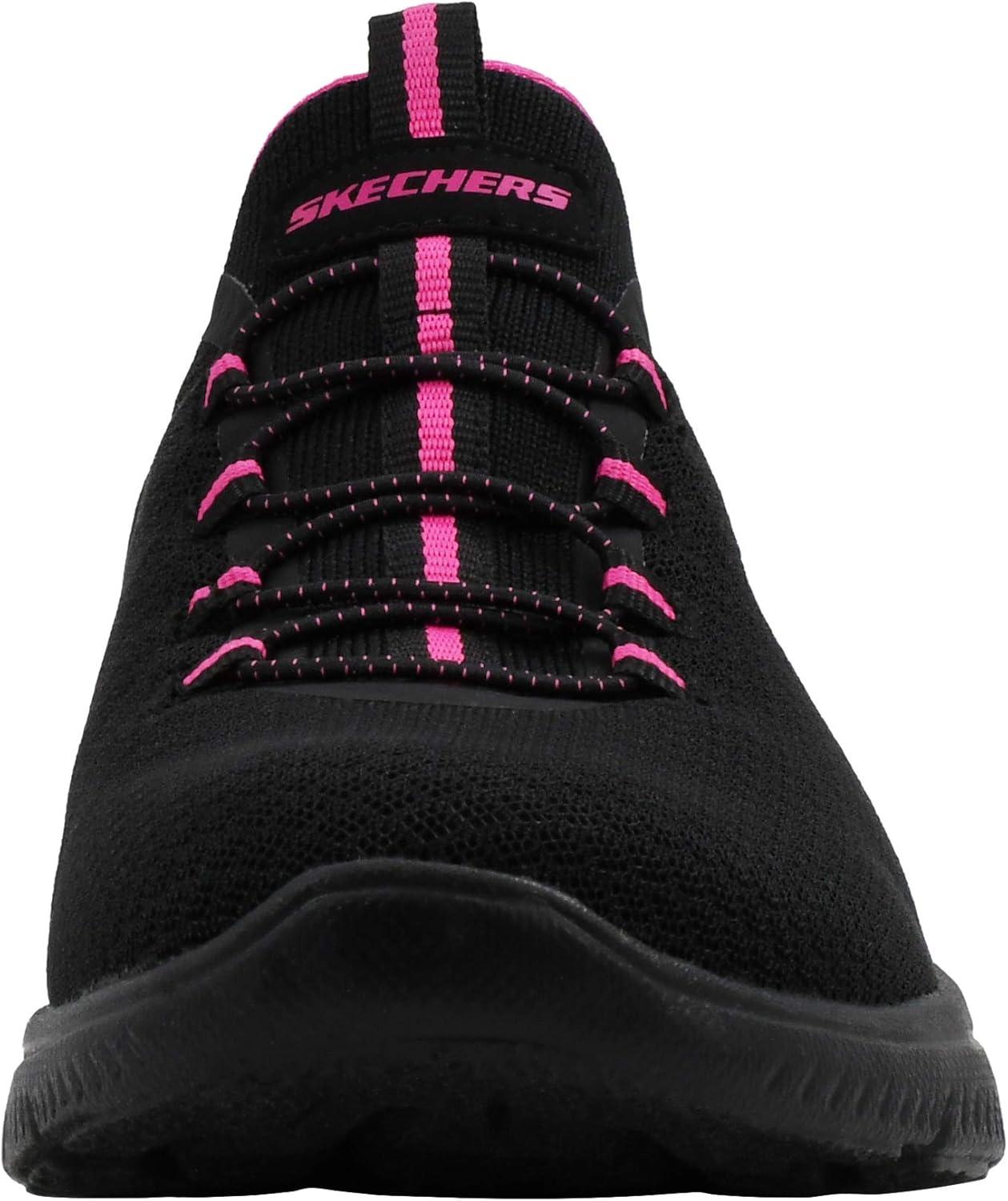 imageSkechers Womens Summits SneakerBlackFuchsia